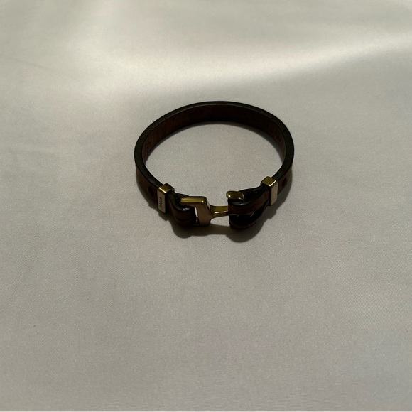 Fossil Anchor Leather Bracelet - Picture 3 of 3